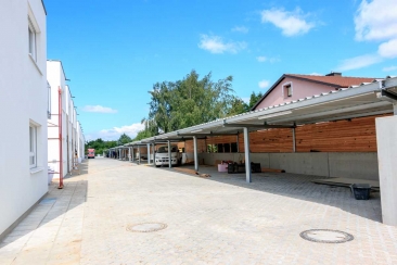 Carport (Stahl - verzinkt) mit Trapezblechüberdachung