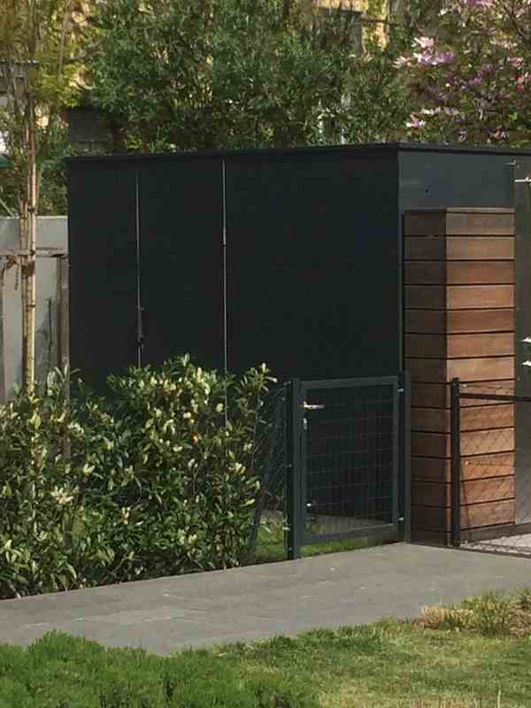Gerätehaus - Einhausung mit Alucobond Fassade